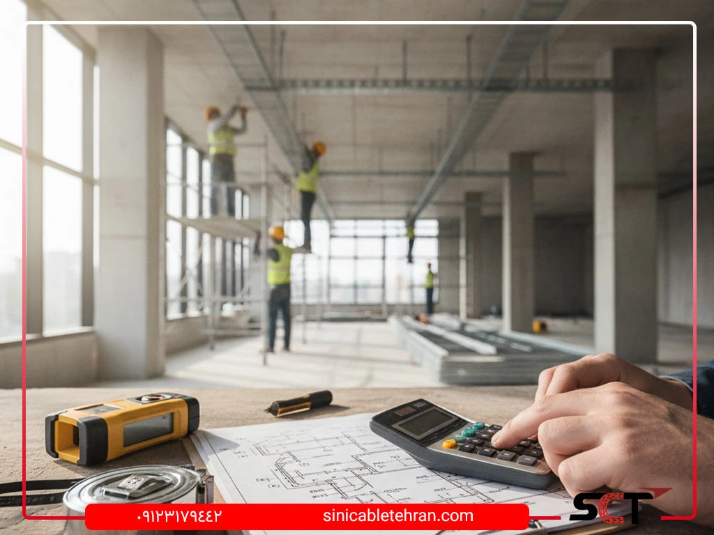 اجرت نصب سینی کابل چقدر است؟ نرخ روز، عوامل مؤثر و نحوه برآورد هزینه